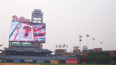 Phillies-Tigers game postponed to Thursday due to smoke from Canadian wildfires